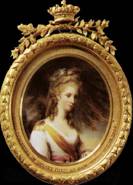 BONE, Henry Miniature of lady dysart